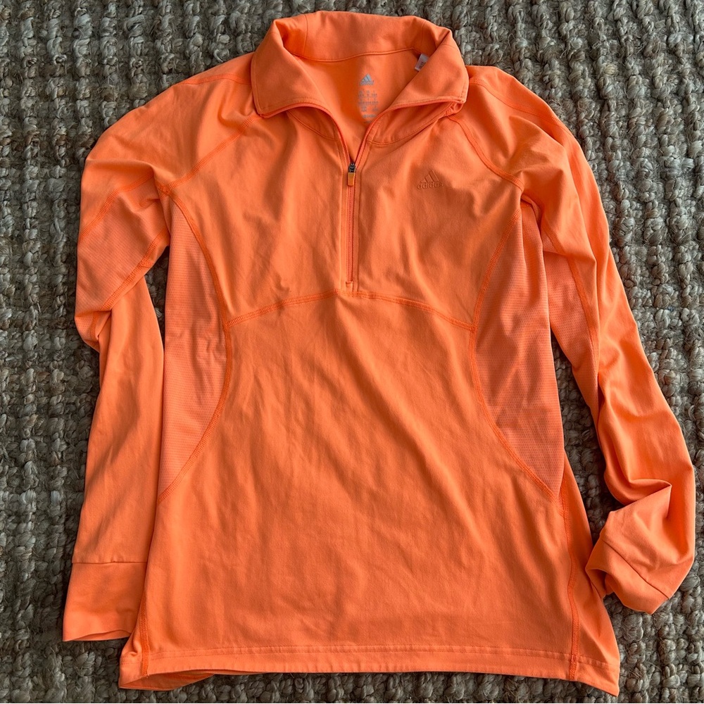 Adidas Vibrant Orange Long Sleeve Top
